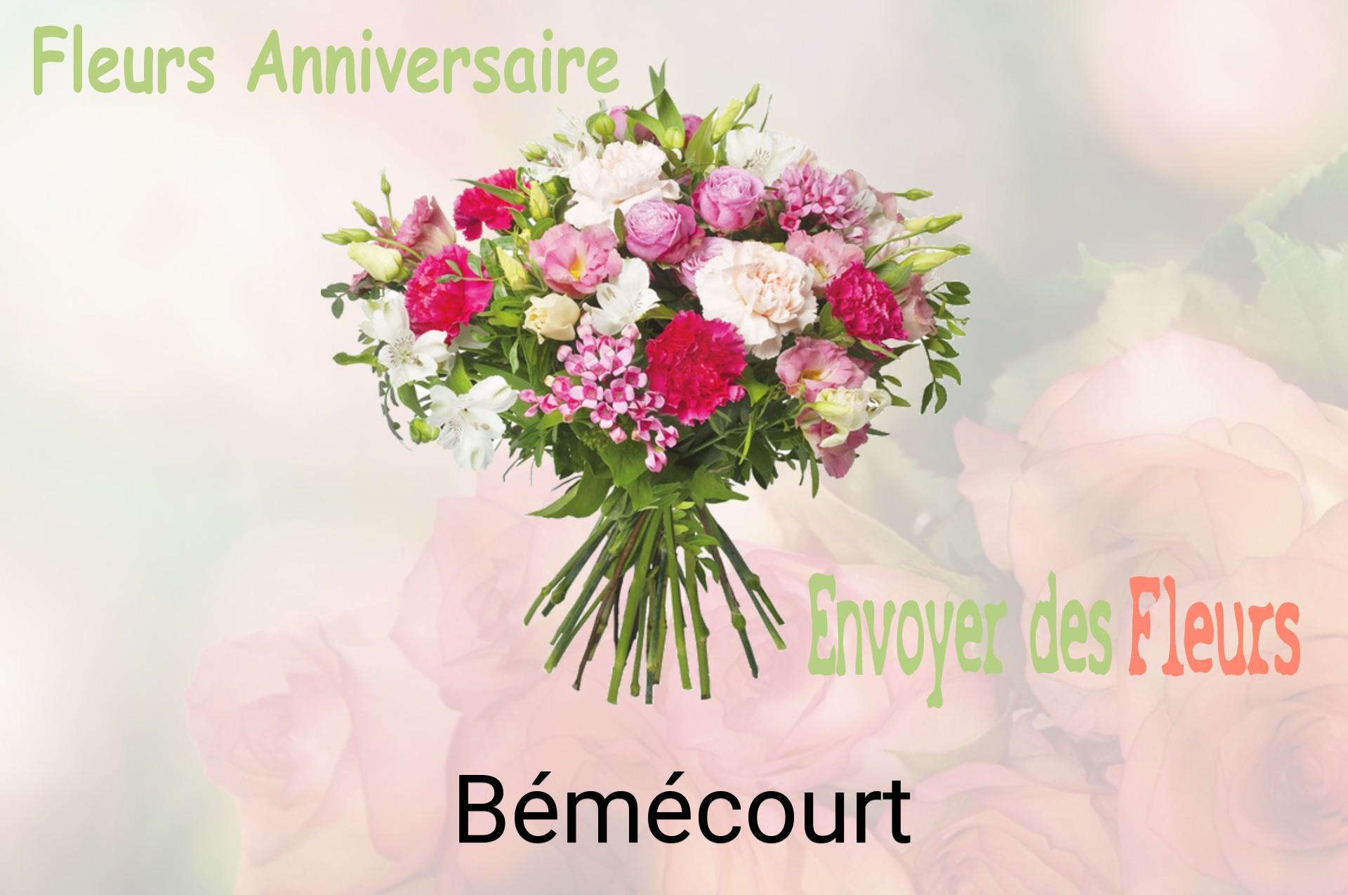 Bouquet de fleurs d’anniversaire livré à Bémécourt